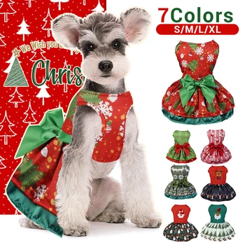 Коледни рокли за кучета, Зимни дрехи за домашни любимци, Коледен cosplay, дрехи за домашни любимци, костюм за котки, стоки за домашни любимци