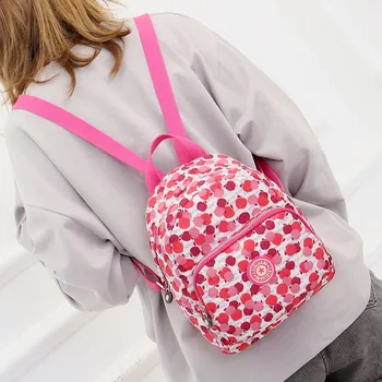 Нов модерен раница Найлонов женски раница анти-кражба на чанта през рамо Дамски училищна чанта за момичета Училищна чанта