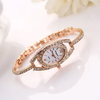 Модерен дамски часовник, дамски златна гривна, кварцов часовник с кристали от неръждаема стомана, диамант дизайн, Montre Femme De Luxe Marque